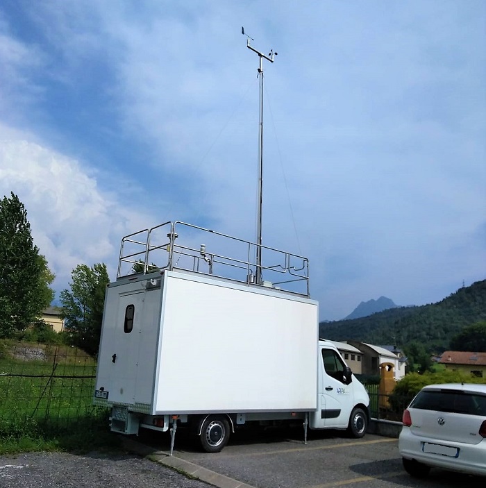 Stazione di monitoraggio della qualità dell'aria in via Giotto (Ph. Michele Lotta)